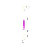 Kinetic Sabiki Halibut No-Limit Rig UV Squid 1,4m 12/0
