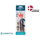 Kinetic Sabiki Soft Tail UV 8/0 Black Fire Tail