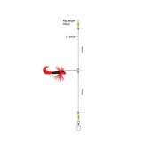 Kinetic Sabiki Wiggle Twister UV Pink Black / RED