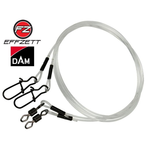 DAM Mono Spin Leader 55cm 24kg 0,90mm 2ks