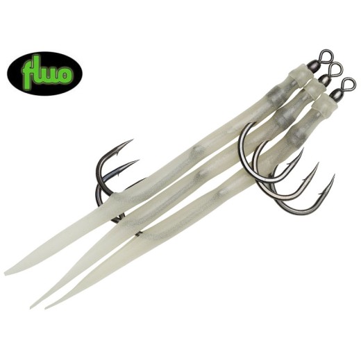 Kinetic Gummi-Makk Pro 10/0 Glow 3ks