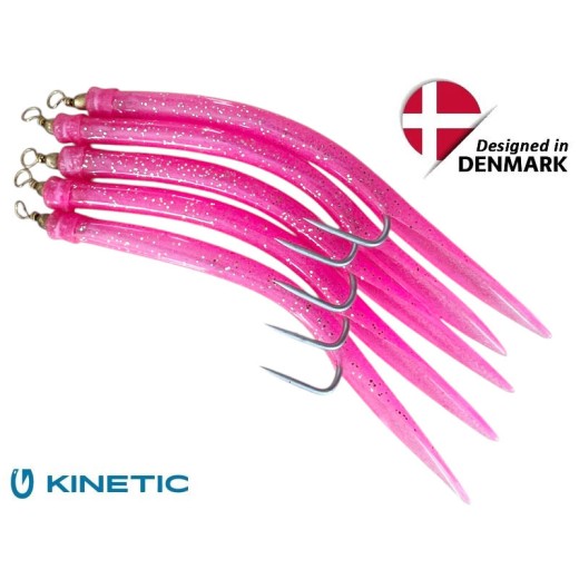 Kinetic trubičky MAKK 6/0 růžová neon nenavázené 5ks