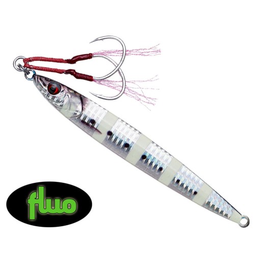 SG Slim Jig Minnow 100g 15cm Zebra Glow